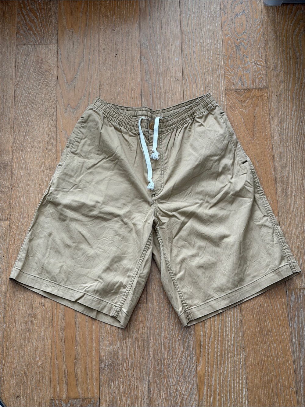 Marni Tan Drawstring Waist Cotton Shorts